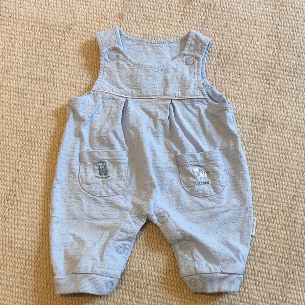 Vintage Blue Baby Overalls